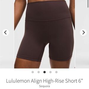 Lululemon Align Short in Sequoia, Size 8